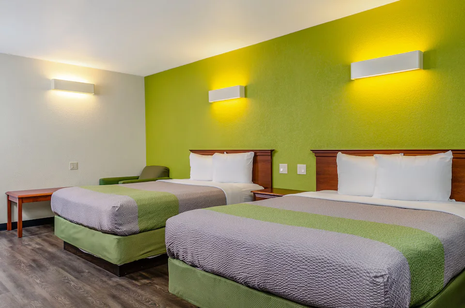 Two beds and sofa